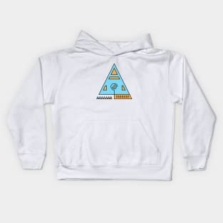 Sacred Geometry or a Pyramid (Version 2) Kids Hoodie